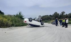 80 Yaşındaki Sürücü Takla Atan Otomobilden Sağ Kurtuldu