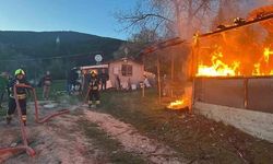 Bolu'da Baraka Yangını Korkuttu