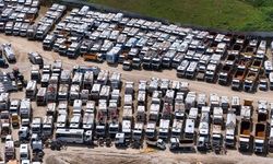 Büyükçekmece'de TMSF Denetimindeki 834 Araç Havadan Görüntülendi