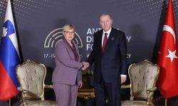 Cumhurbaşkanı Erdoğan ve Slovenya Cumhurbaşkanı Natasa Pirc Musar Antalya'da Görüştü