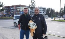 Düzce'de Polis Günü'nde Anlamlı Sürpriz