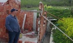 Giresun'da Duvar Yıkılmadan 1 Metre Geri Taşındı