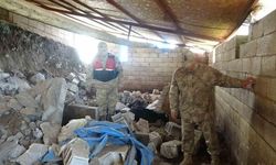 Kilis'te Heyelan Sonrası Ahır Çöktü, 40 Küçükbaş Hayvan Telef Oldu