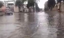Nizip'te Sağanak Sonrası Cadde ve Sokaklar Su Altında Kaldı