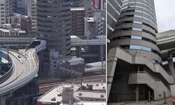 Osaka'da Eşsiz Mimari: Binanın Ortasından Otoyol Geçiyor