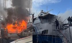 Sadri Şener'in Bodrum'daki Motoryatında Yangın Çıktı