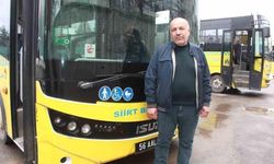 Siirt'te Fenalaşan Yolcuyu Hastaneye Kadar Götüren Otobüs Şoförü