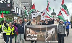 Stockholm'de İsrail'in Gazze'ye Yönelik Saldırıları Protesto Edildi