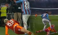 Trabzonspor-Galatasaray maçında Barış Alper Yılmaz'ın faul pozisyonu VAR incelemesine takıldı