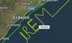 Adana'dan Kalkan Uçak Mersin Semalarında 'İrem' Yazdı