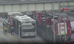 Avcılar Metrobüs Durağında Yangın Paniği