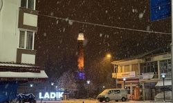 Ladik'te Yoğun Kar Yağışı Etkili Oldu