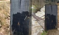 Rize İkizdere'de Derenin Üzerindeki Köprüye Demir Kapı Konuldu