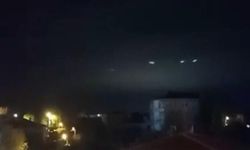 Sakarya Kocaali'de Gece Gökyüzünde Beliren Işıklar Dikkat Çekti