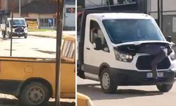 Seyir Halindeki Kamyonette Motor Arızasını Böyle Tespit Etti