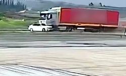 Tır, Otomobili Uzun Mesafe Sürükledi