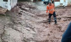 Artvin Aşağı Maden Köyü'nde Sağanak Yağış Sonrası Dere Taştı