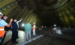 Bakan Çiftçi, Ayasofya-i Kebir Cami'deki Restorasyon Çalışmalarını Yerinde İnceledi