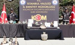 Beykoz'da Yakalanan 10 Binin Üzerinde Tarihi Eser İstanbul Emniyeti'nde Sergilendi