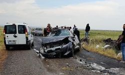 Diyarbakır Çınar'da Nişan Dönüşü Meydana Gelen Trafik Kazası Kamerada
