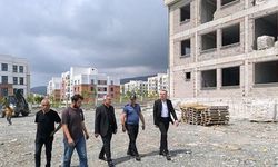 Erzin'de TOKİ Okul İnşaatlarında İncelemeler Devam Ediyor