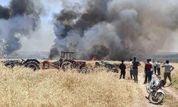 Gaziantep Karkamış'ta 400 Dönümlük Buğday Tarlası Yangında Zarar Gördü