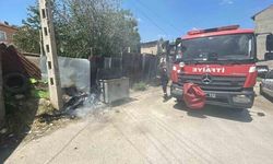 Karaman'da Çöp Konteynerinde Çıkan Yangın Korkuttu