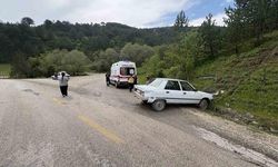 Kastamonu Tosya'da Otomobil Yoldan Çıktı: 2 Kişi Yaralandı
