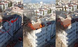 Antalya'da Teras Katındaki Yangında İki Kişi Duvarda Asılı Kalarak Kurtarıldı
