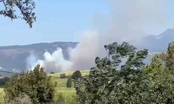 Balıkesir Susurluk'ta Kaplıca Mevkiinde Yangın Söndürme Çalışmaları Sürüyor