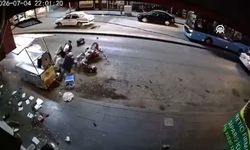 Beş Kişinin Yaralandığı Trafik Kazası Kameraya Yansıdı
