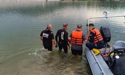 Burdur'da Onaç Barajı'nda kaybolan genç için arama kurtarma çalışması başlatıldı