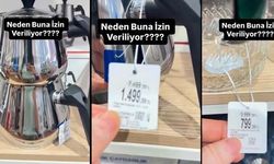 Çaydanlık ve Bardak Fiyat Etiketleri Sosyal Medyada Tepki Topladı