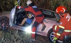 Dalaman'da Direksiyon Hakimiyeti Kaybedilen Araç Sulama Kanalına Uçtu