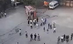 Diyarbakır Silvan'da Park Halindeki Minibüs Yangını