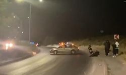 Eskişehir'de Islak Yolda Motosiklet Kazası ve Ardından Gelen Araç Spin'i Kamerada