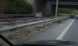 Hatay'da Ters Şeritte İlerleyen Otomobil Trafik Güvenliğini Tehlikeye Attı