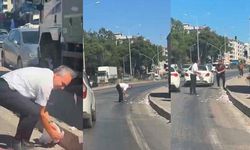 İzmir Torbalı'da Yola Saçılan Paralar Trafiği Kilitledi
