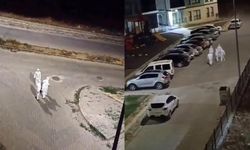 Kahramanmaraş Elbistan'da Gece Yarısı Beyaz Tulumlu Grup Sokakta Görüldü