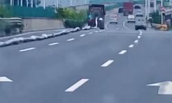 Kamyonun Taşıyıcı Halatlarının Gevşemesi Tehlikeli Anlara Neden Oldu