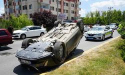 Kastamonu'da Takla Atan Otomobilde Sürücü Yaralandı