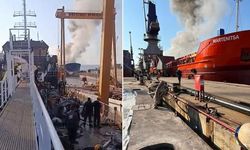 Yalova'da Tersanede Kargo Gemisinde Patlama