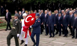 30 Ağustos Zafer Bayramı'nda Devlet Erkanı Anıtkabir'de Ata'nın Huzurunda
