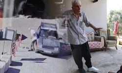 Adana'da Kırık Ayakla Dolmuşa Binip Eve Giden Yaşlı Adamın Kaza Anı Kamerada