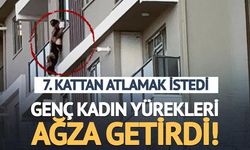 Aksaray'da 8 Katlı Binada İntihar Girişimi: Genç Kadın 7. Katta Asılı Kaldı