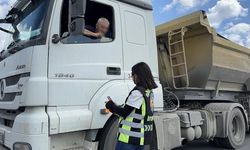 Arnavutköy'de Hafriyat Kamyonlarına Yönelik Sıkı Trafik Denetimi