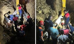 Bartın'da toprak altında kalan baba ve oğlu kurtarma çalışmalarıyla hastaneye kaldırıldı