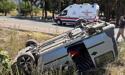 Bilecik'te Kontrolden Çıkan Araç Takla Attı, Sürücü Yaralandı