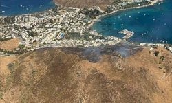 Bodrum Akyarlar'daki Yangın Havadan ve Karadan Müdahaleyle Kontrol Altına Alındı