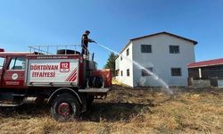 Bolu Dörtdivan'da Kereste Fabrikası Yanındaki Yangın Hızla Söndürüldü